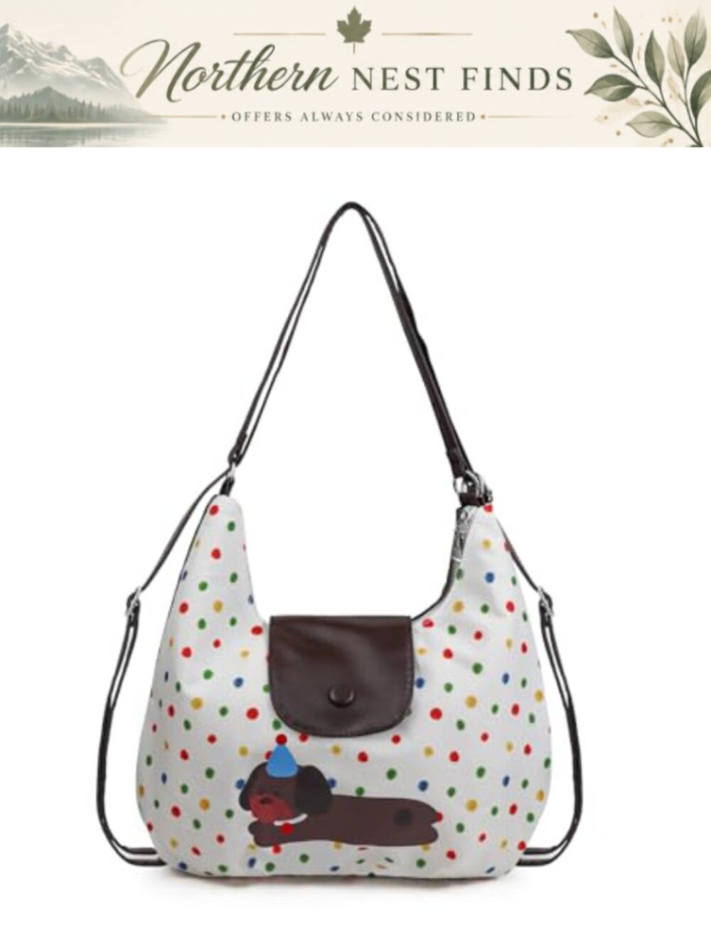 Small Backpack Purse Nylon Faux Leather Convertible Crossbody Shoulder Bag